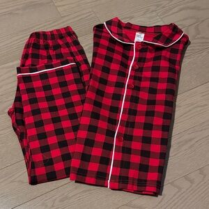 Red and Black Plaid Kids Tales Pajamas